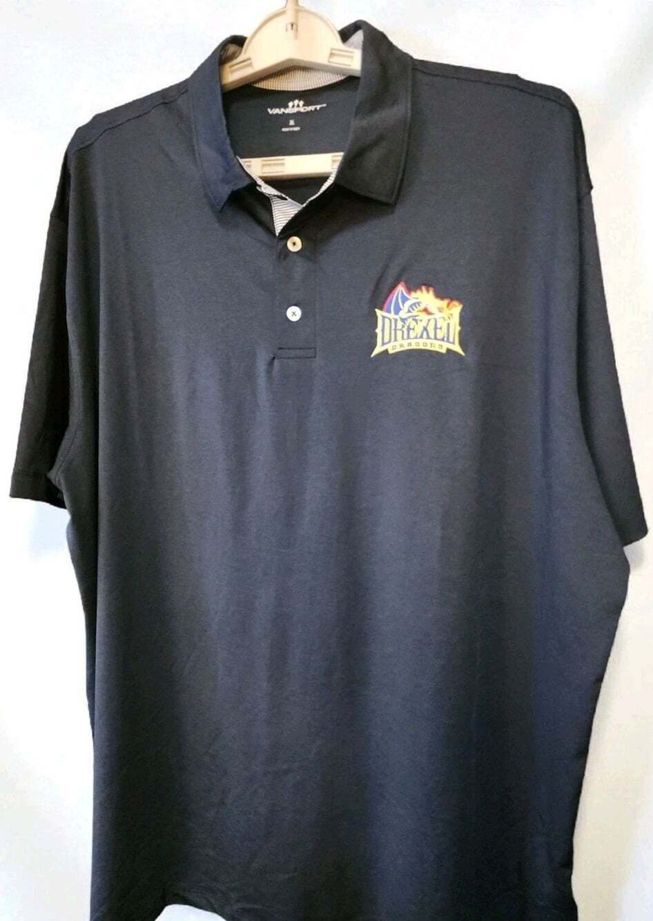 Drexel Dragons Vansport New Polo Shirt XL Embroidered Excellent B7  Short Sleeve